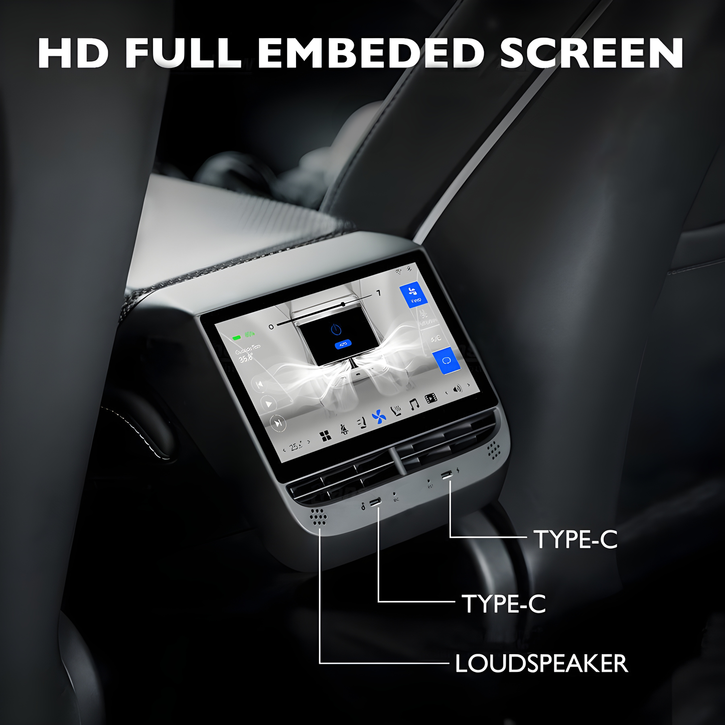 TESLAIMOD™ Rear Display 7"/8.66" for Model 3/Y