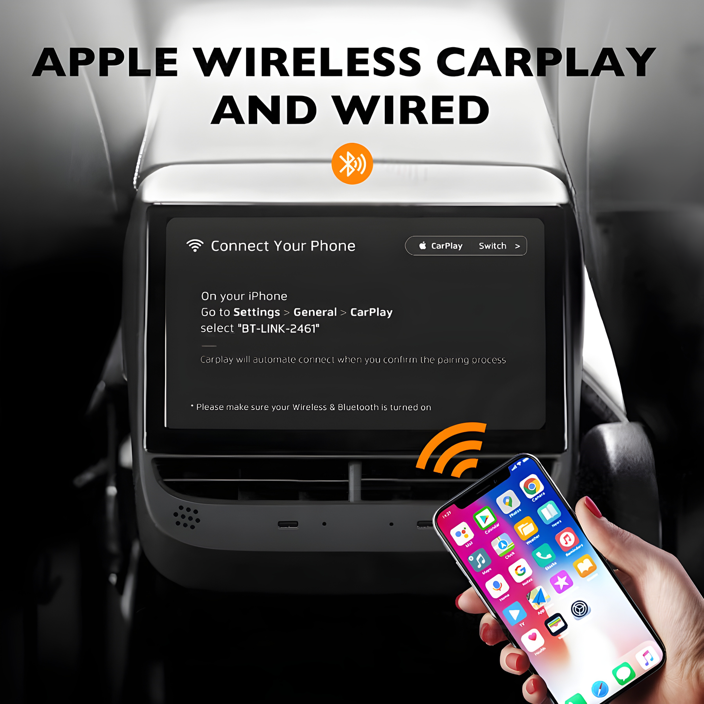TESLAIMOD™ Rear Display 7"/8.66" for Model 3/Y