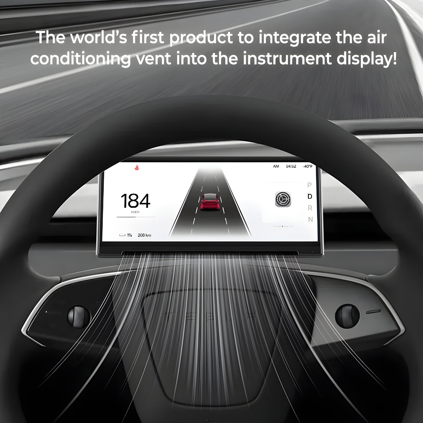 TESLAIMOD™ 8.9" Wireless CarPlay HUD for Model 3/Y