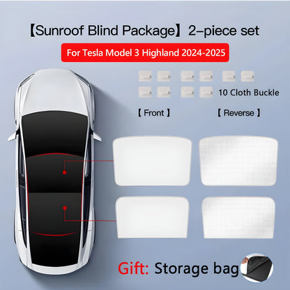 TESLAIMOD™ UltraFit Sunroof Sunshade — Model Y/ Model 3
