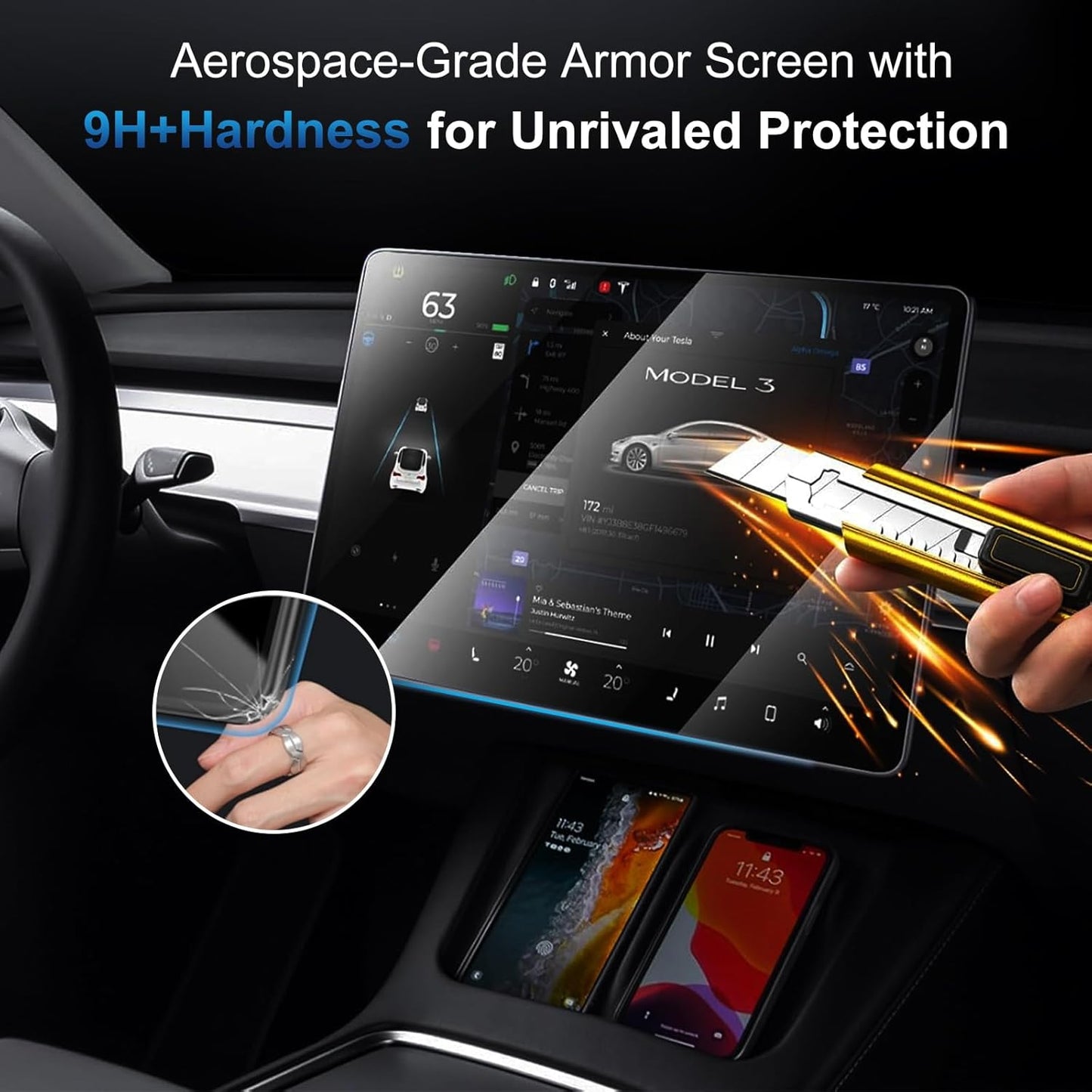 TESLAIMOD™ Tempered Glass Screen Protector