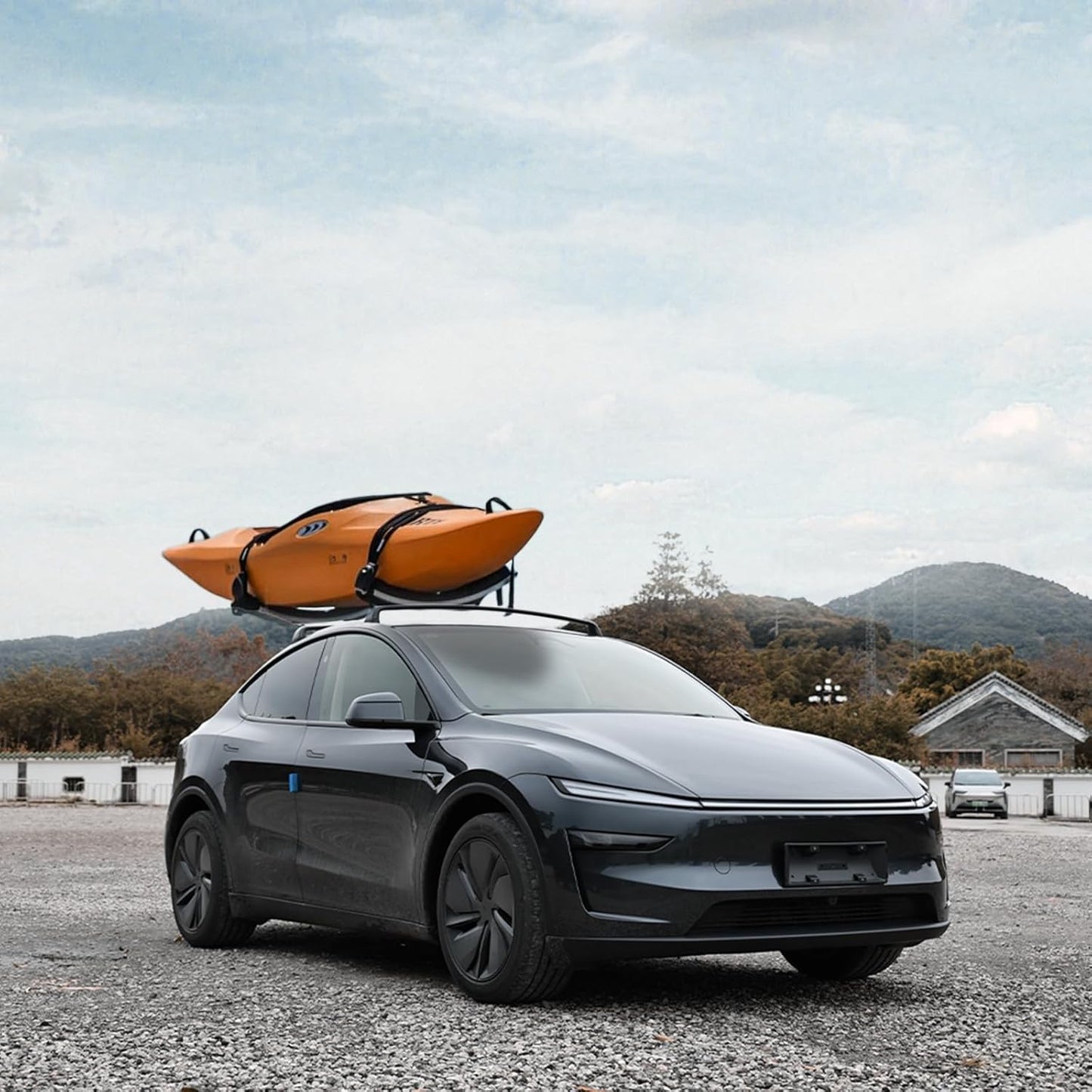 TESLAIMOD™ Aluminum Roof Rack Cross Bars - Anti-Theft Set for Model Y