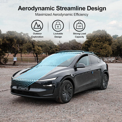 TESLAIMOD™ Aluminum Roof Rack Cross Bars - Anti-Theft Set for Model Y