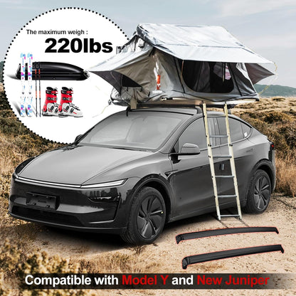 TESLAIMOD™ Aluminum Roof Rack Cross Bars - Anti-Theft Set for Model Y