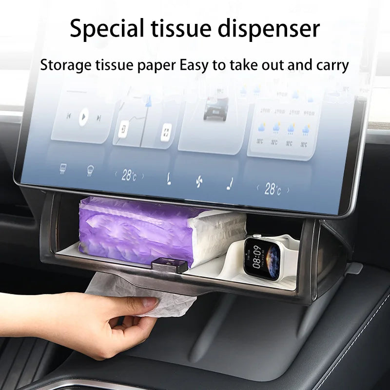 TESLAIMOD™ Hidden Center Console Storage Box for Model 3/Y